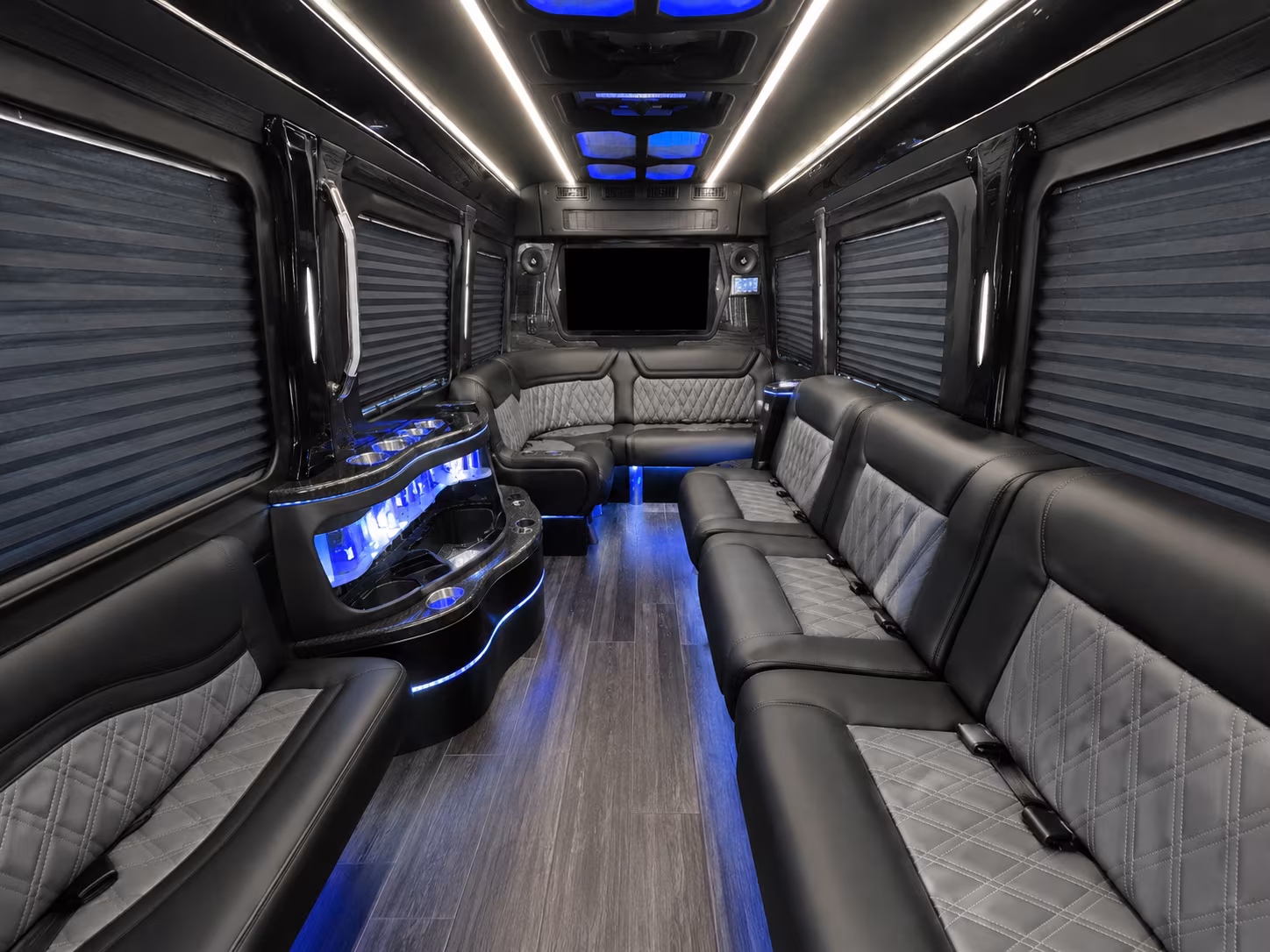 concord 30 passenger party bus interior