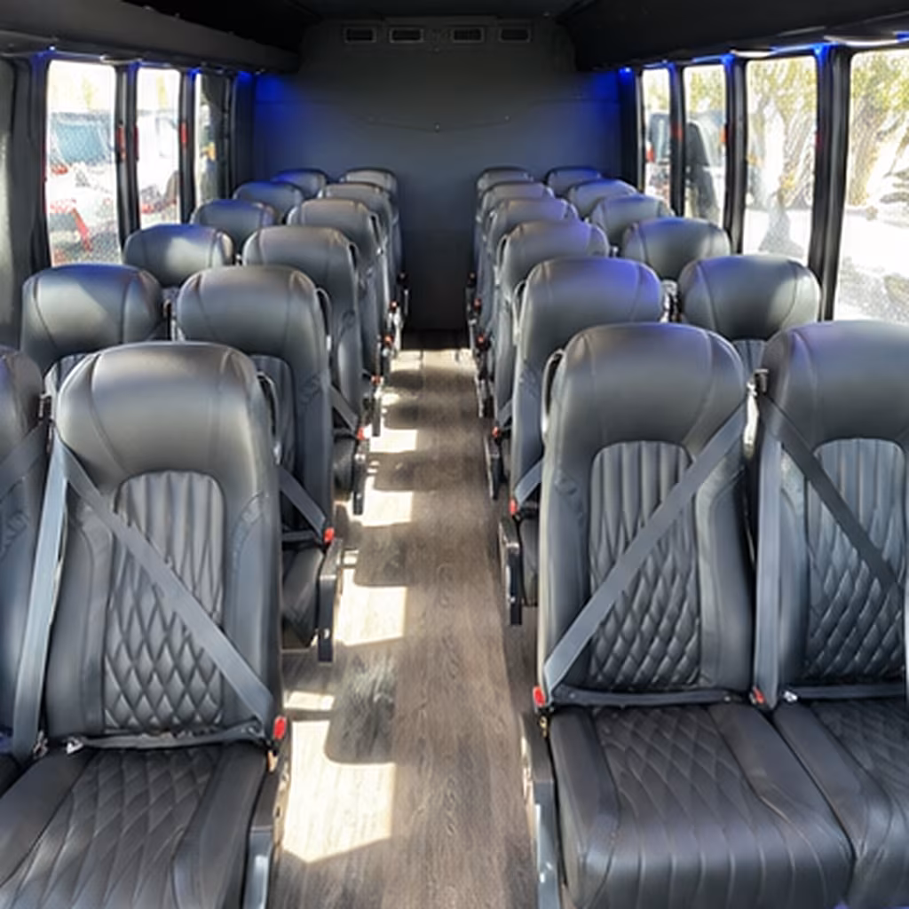 concord 35 passenger minibus inside