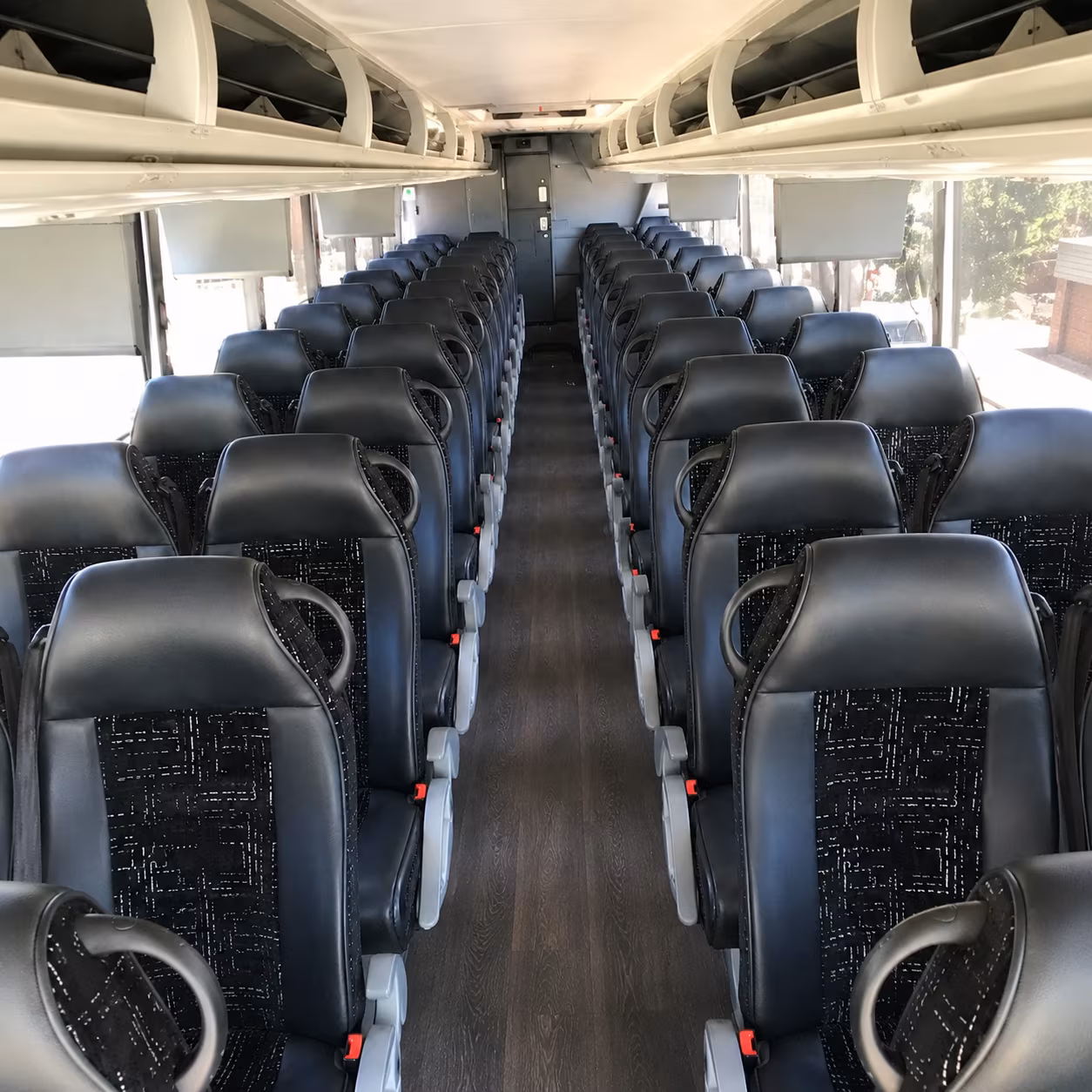 concord 56 passenger charter bus inside