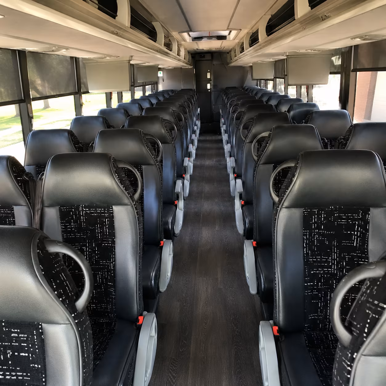 concord charter bus inside