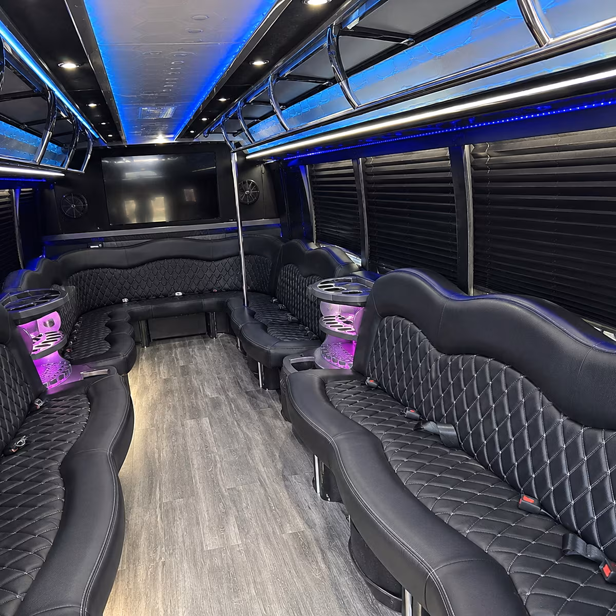 concord party bus inside