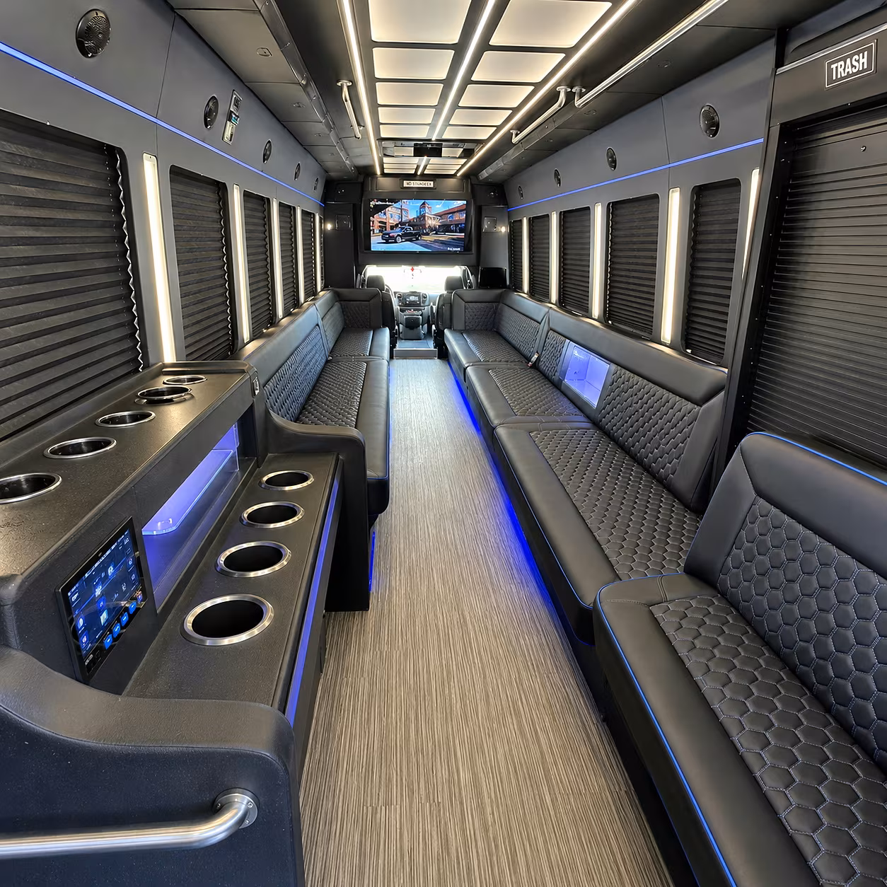 concord party bus interior