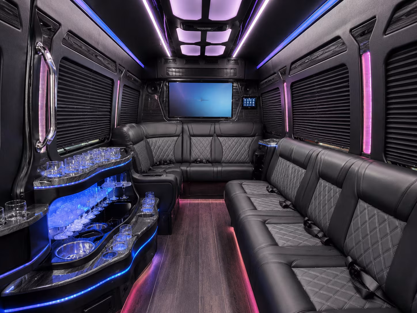 concord sprinter limousine inside